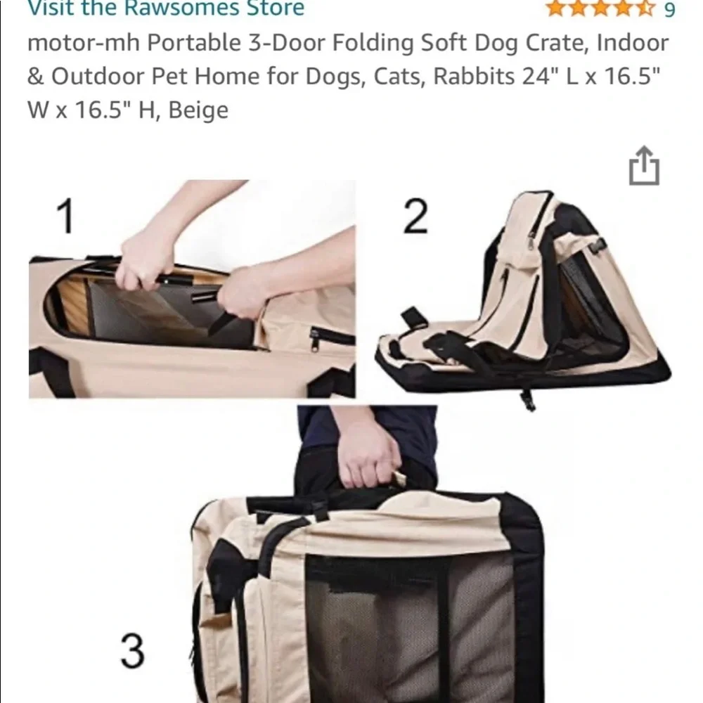 Dog travel crate